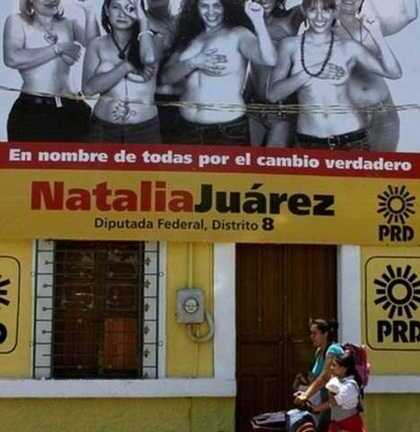 Thế giới 24h: Nữ ứng viên cởi trần tranh cử