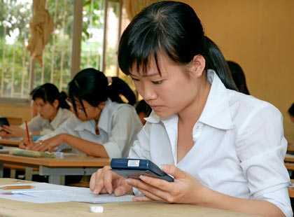 Những máy tính nào được mang vào phòng thi?