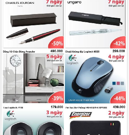 SanMoiNgay.vn giảm giá đến 50% các mặt hàng