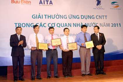 Trao giải Ứng dụng CNTT trong các cơ quan Nhà nước