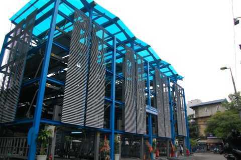 Khám phá bãi đỗ xe giàn thép hiện đại nhất Hà Nội