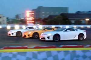 Xem bộ ba siêu xe triệu đô Lexus LF-A múa… ba lê