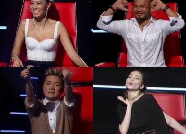 Những khoảnh khắc 'nhắng' nhất của 4 HLV The Voice