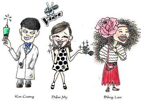 The Voice Vietnam: Biếm họa cực thú vị về thí sinh