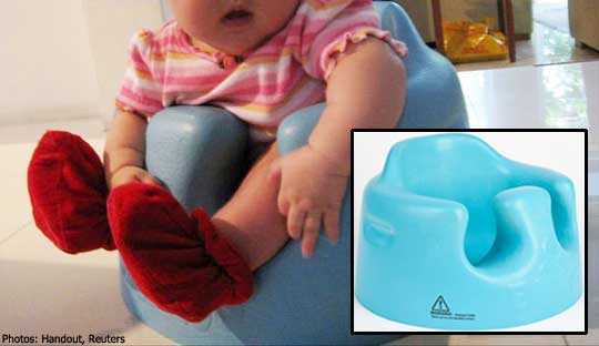 Ghế ngồi Bumbo khiến trẻ bị chấn thương sọ não