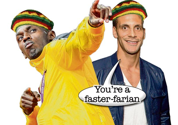 Usain Bolt 'xin việc' ở MU: Lập kế dụ Rio Ferdinand