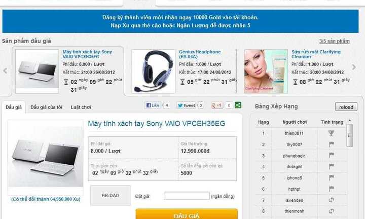 Nhận Sony Vaio miễn phí nhân ngày tựu trường