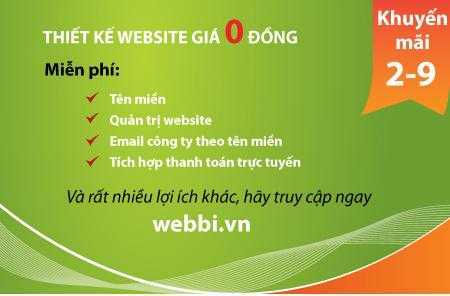 Thiết kế website giá 0 đồng