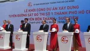Khởi công tuyến tàu điện ngầm đầu tiên ở VN