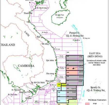 Trung Quốc lại mời thầu 22 lô dầu khí ở Biển Đông