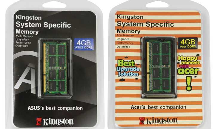 Kingston ‘khoác áo’ mới cho RAM laptop ASUS, Acer