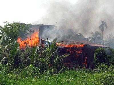 Cháy chòi canh rẫy, 1 phụ nữ bị thiêu rụi