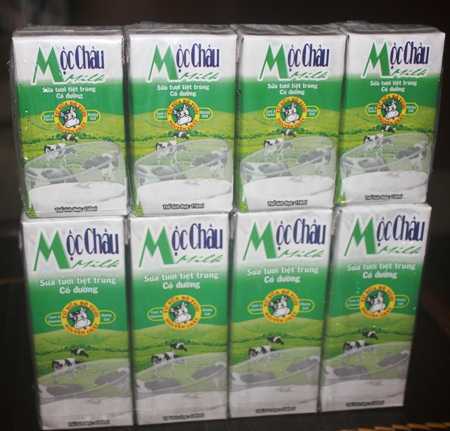 Sữa hộp tươi nhãn Mộc Châu an toàn