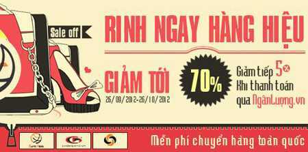 Euro-Asia: Giảm giá đến 70% - “Rinh Ngay Hàng Hiệu”