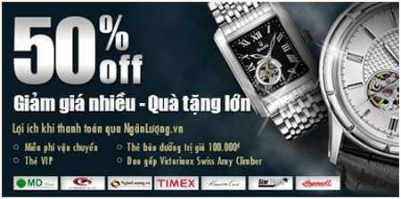 MD Watch: giảm giá đồng hồ chính hãng tới 50%