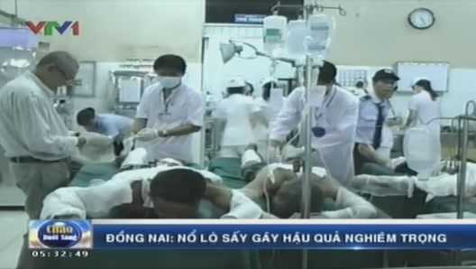 Đồng Nai: Nổ lò sấy, 20 người bỏng nặng