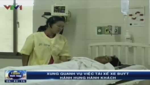 Tài xế xe buýt đánh hành khách nứt sọ