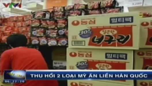 Việt Nam thu hồi 2 loại mỳ ăn liền có chất gây ung thư