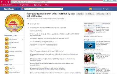 Tình yêu mái trường rộ trên Facebook