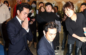 Tài tử Đài Loan quỳ gối, nhận tát ở đám tang bạn gái