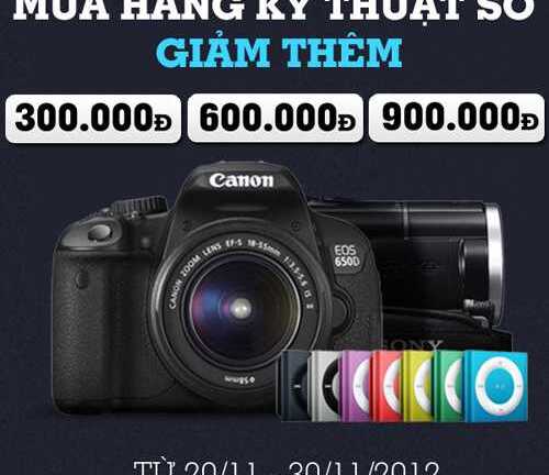 Mua đồ kỹ thuật số ở Nguyenkim.com giảm tới 900.000đồng