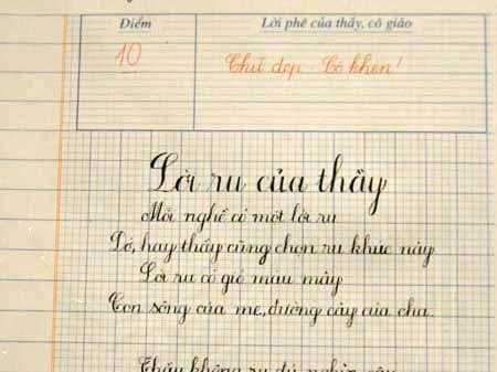 Hậu trường rèn chữ đẹp: Cô bắt trò xé vở