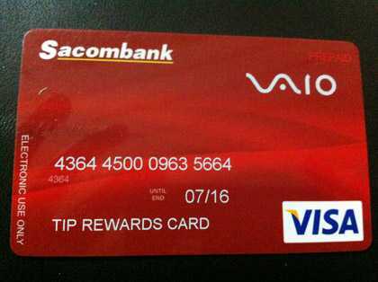 Thẻ visa có vấn đề, Sacombank chối trách nhiệm