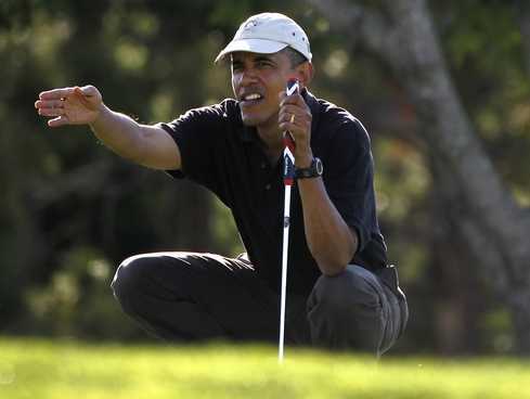 Tổng thống Obama so tài cùng Tiger Woods