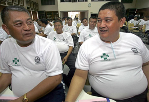 Xem Cảnh sát 'bụng phệ' các nước giảm béo