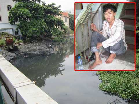 Cướp nhảy cầu bị bùn níu chân 'chết đứng'