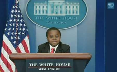 Nhà Trắng bỗng nhiên xuất hiện Tổng thống 'nhí'