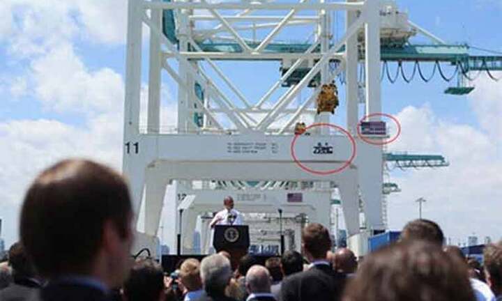 Tổng thống Obama bất ngờ quảng cáo cần cẩu Trung Quốc