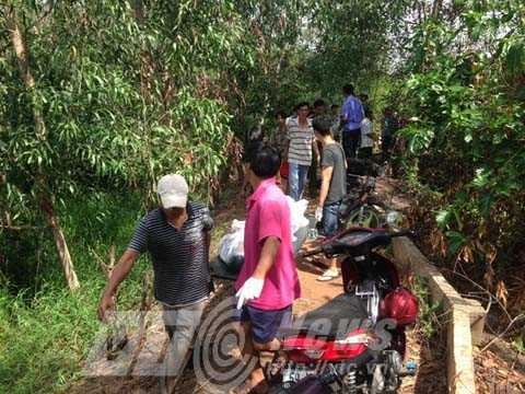 Phát hiện người đàn ông chết thảm dưới rạch nước