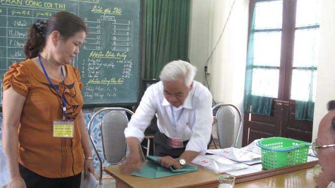 Nghi ngờ thí sinh chuyển bài giải thi tốt nghiệp