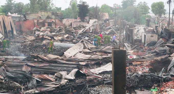 An Giang: Cháy lớn chưa từng có, thiêu rụi 89 căn nhà