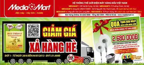 Xả hàng hè tặng 2000 phần quà trị giá 2,68 triệu