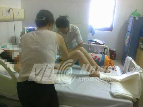 Người đàn bà ngủ lang ở viện
