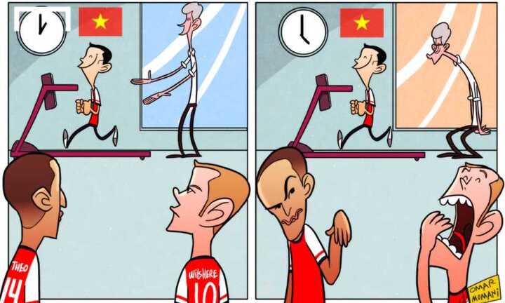 Cây biếm họa lừng danh tặng tranh Running man