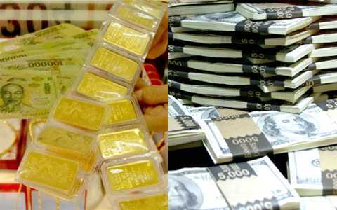 Giá vàng, USD lao dốc