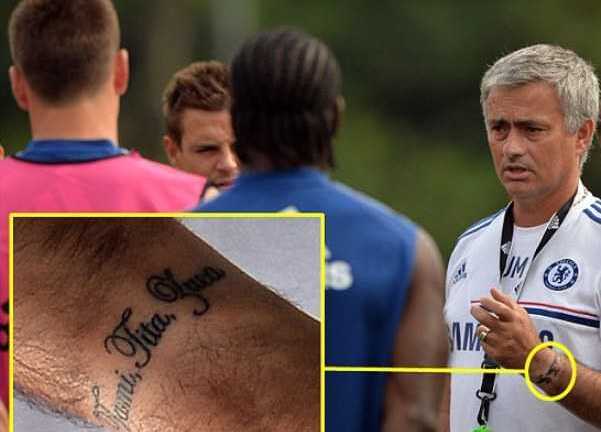 Sao hot 24/7: Mourinho khoe hình xăm mới