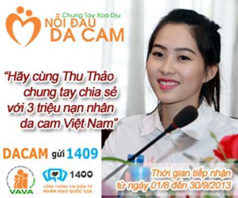 Nhắn tin ủng hộ 'Chung tay xoa dịu nỗi đau da cam'