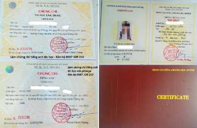 Chứng chỉ rao bán tràn lan trên mạng, cần là có