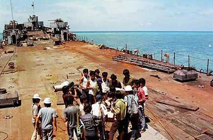 Ảnh: Trường Sa năm 1988, sau trận Gạc Ma một tháng