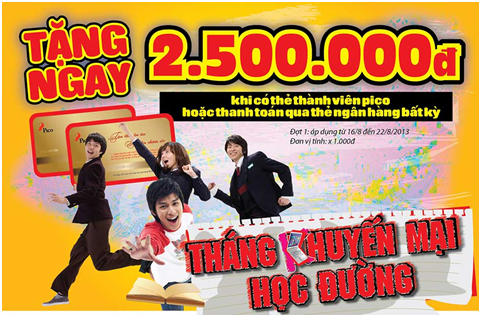 Pico giảm giá lớn cho sinh viên