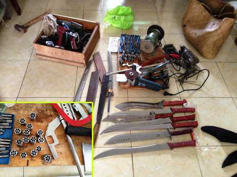 Tóm gọn băng nhóm chế tạo súng bút tự chế