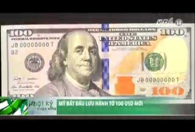 Mục sở thị tờ 100 USD mới