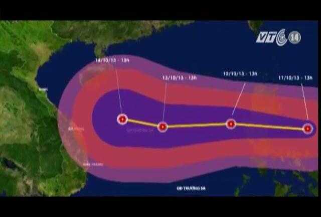 Bão Nari giật cấp 15 đang tiến vào Biển Đông