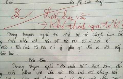 'Sáng tạo' văn chương vô đối của học trò