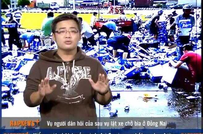 Vụ 'hôi bia' lên bản tin thời sự bằng rap số 3