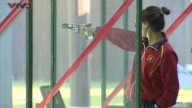 Clip: Bắn súng đã giành HCV đồng đội nữ SEA Games 27